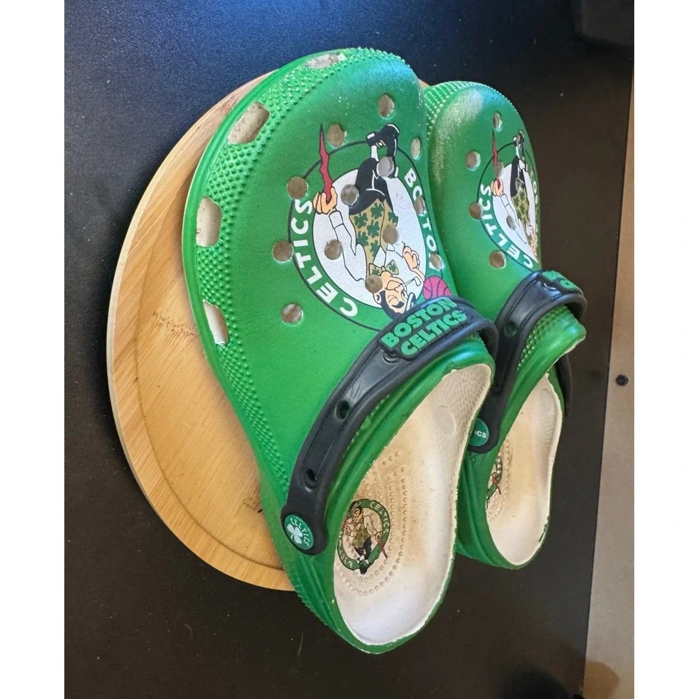 Crocs NBA Boston Celtics Clogs Men's 9‎ W 11 Green Basketball Few Scuffs